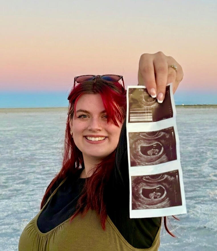 Baby announcement pictures @ Salt Flats